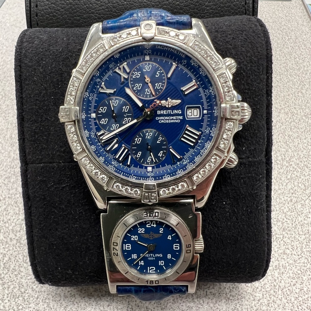 Breitling Chronometer Crosswind With Diamonds (Factory) And Sub Dial